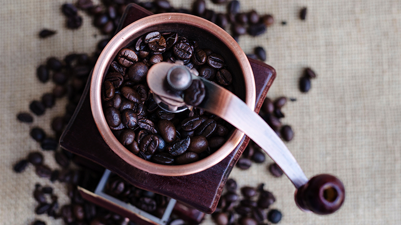 Grinder from above