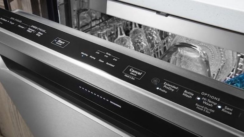 Front control dishwasher