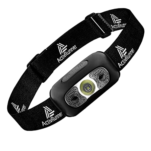 ActivRunner USB Rechargeable Head Torch for Running