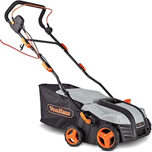 VonHaus 2 in 1 Lawn Scarifier Electric Garden Lawn Rake