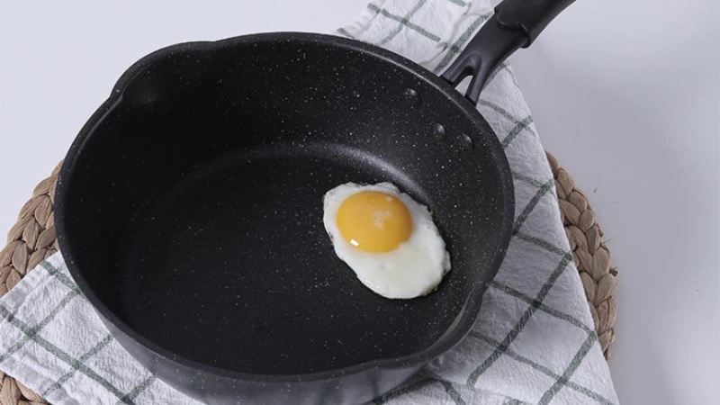 Egg stuck in pan