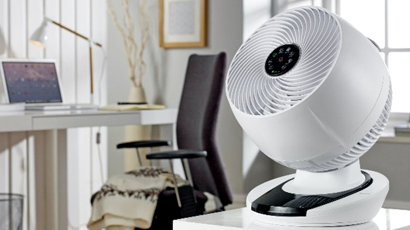 White cooling fan