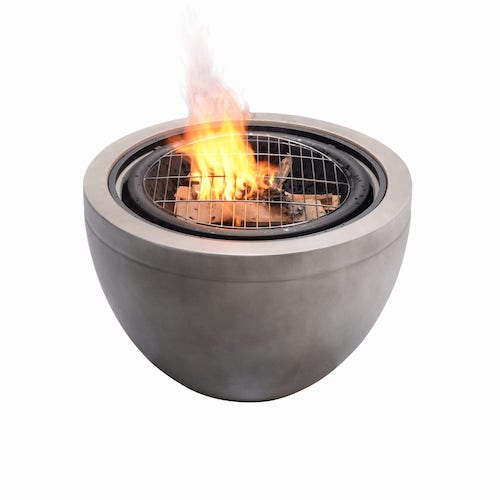 Peaktop Wood Burning Fire Pit for Logs Concrete Style 