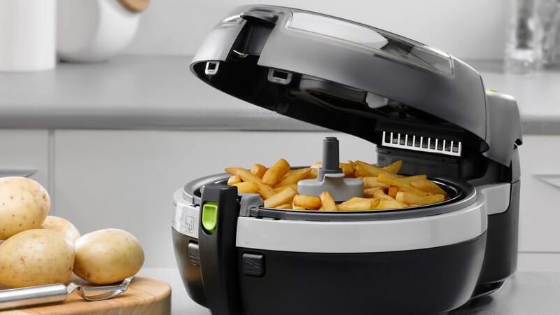 Black air fryer