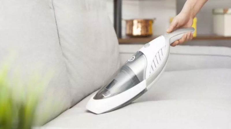 White handheld vacuum