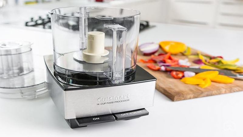 Silver kitchen food processor