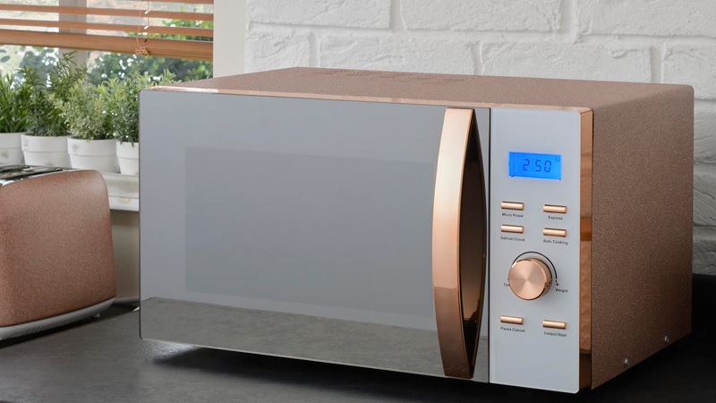 rose gold microwave