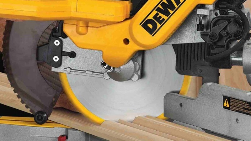 Yellow mitre saw