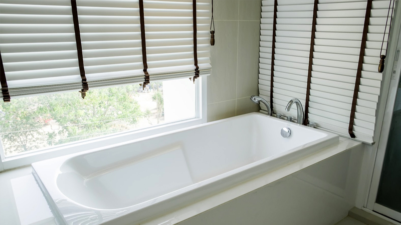 PVC roller bathroom blinds