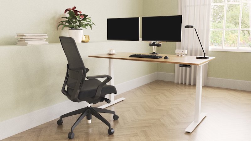 Fixed height standing desk