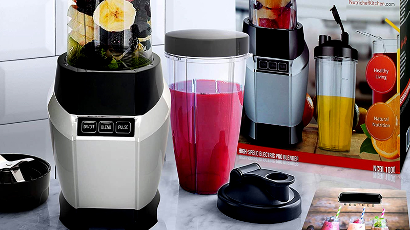 Single serve electric blender