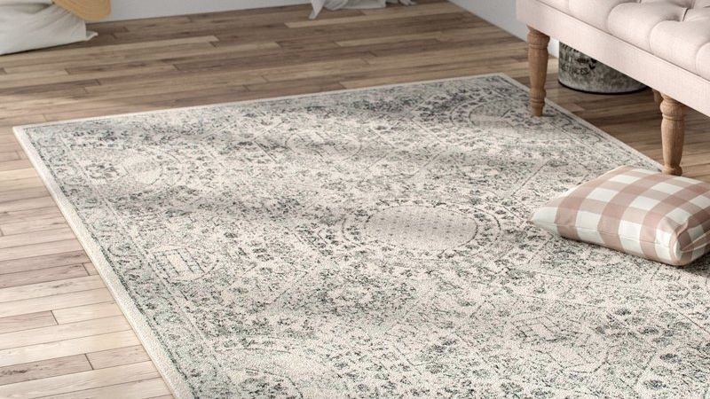 Neutral floor rug