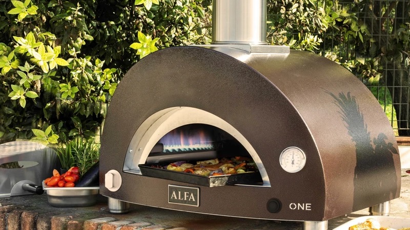 Gas pizza oven