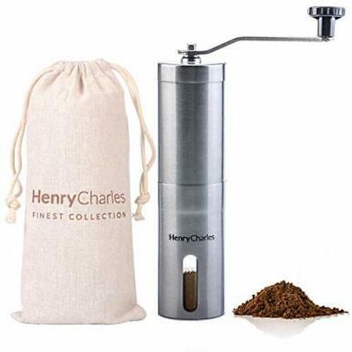 Henry Charles Stainless Steel Manual Coffee Grinder