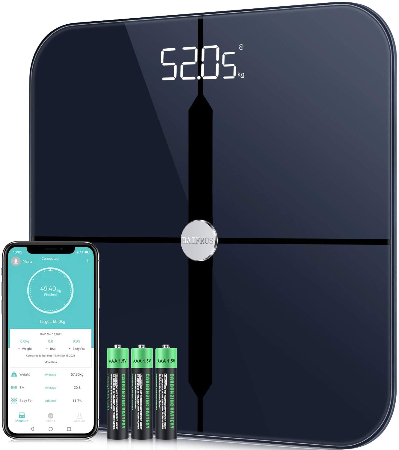 BAIFROS Smart Digital Bathroom Scales