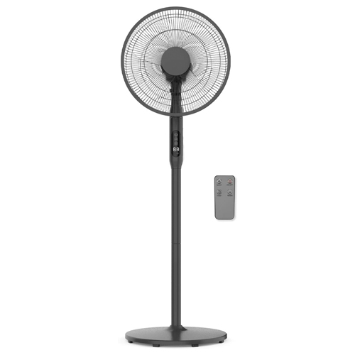 FUTURA Black Oscillating Pedestal Standing Fan