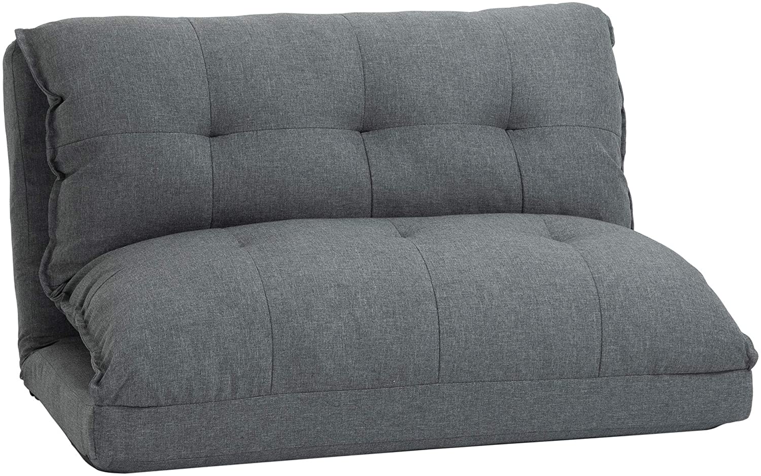 HOMCOM Floor Chair Foldable Single Sofa Bed