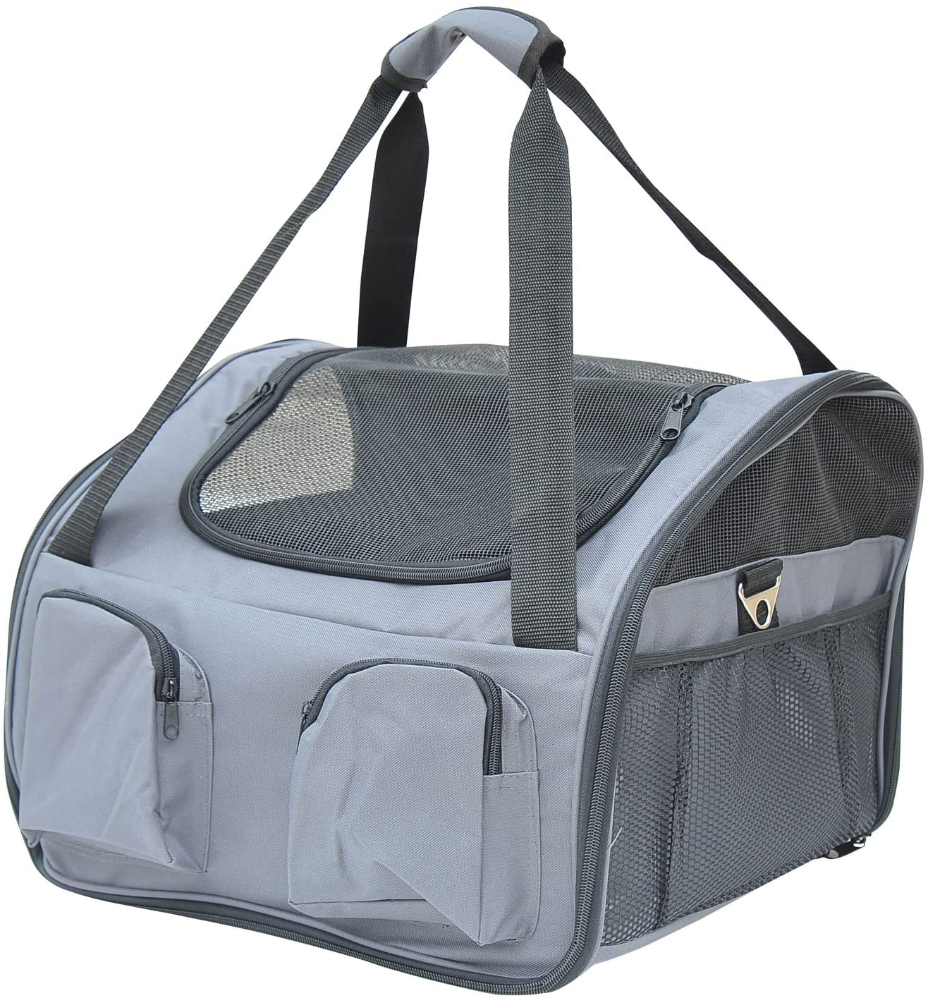 PawHut Pet Carrier Folding Portable Travel Cage