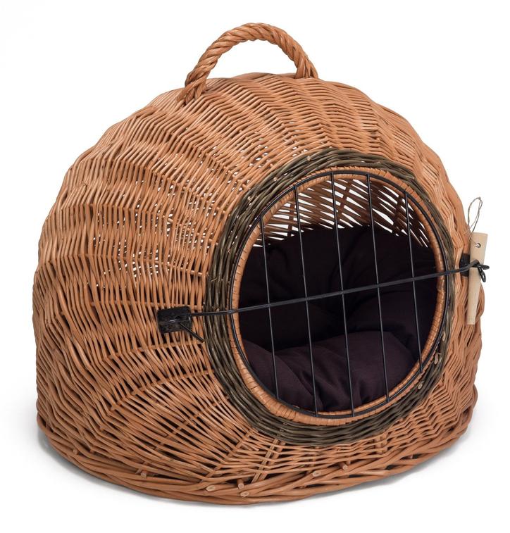 Prestige Wicker Igloo Pet Carrier