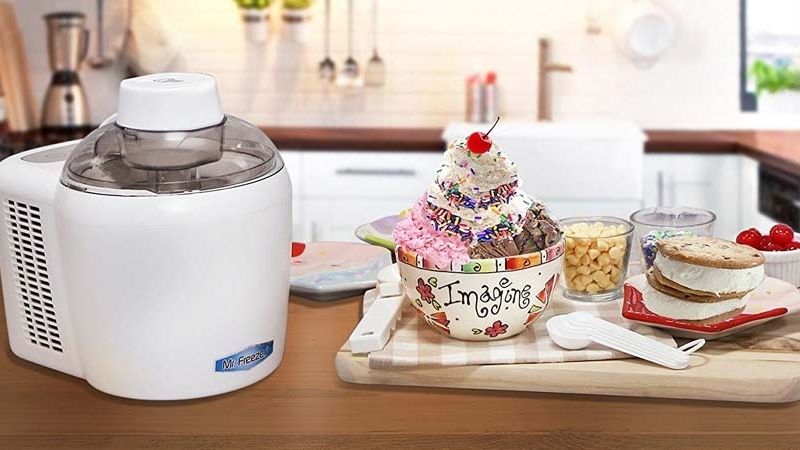 white ice cream maker