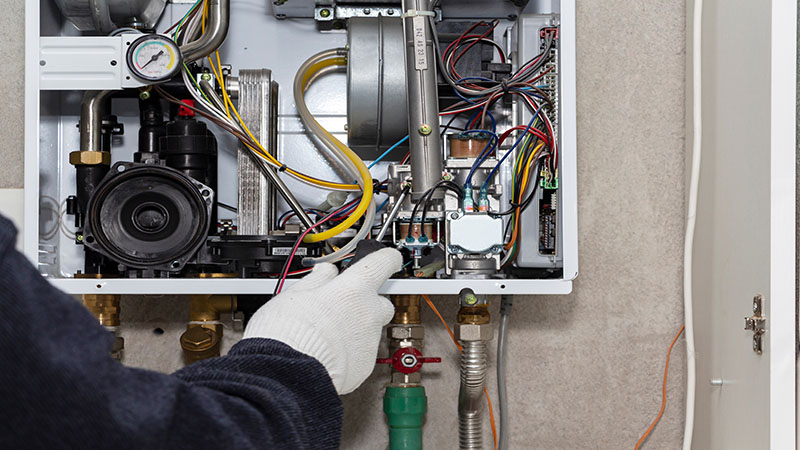 inside of a boiler